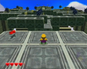 One of Greenhorn Ruins's red diamond sub-levels from Wario World.