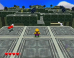 One of Greenhorn Ruins's red diamond sub-levels from Wario World.