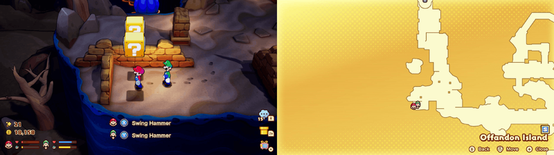 Blocks 11-12 in Offandon Island from Mario & Luigi: Brothership