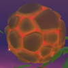 A Lava Ball in Mario Kart Tour
