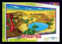 The DS Desert Hills card from the Mario Kart Wii trading cards