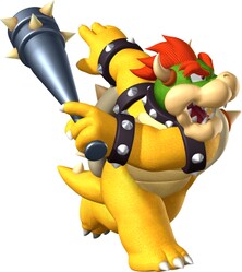 Artwork of Bowser from Mario Superstar Baseball