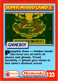 One of the Nintendo Collector Cards