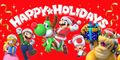 Group artwork by Play Nintendo for celebrating Holiday 2019