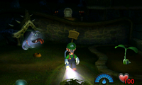 The Boneyard in the Nintendo 3DS remake of Luigi's Mansion.