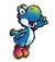 Artwork of Blue Yoshi from Yoshi Touch & Go