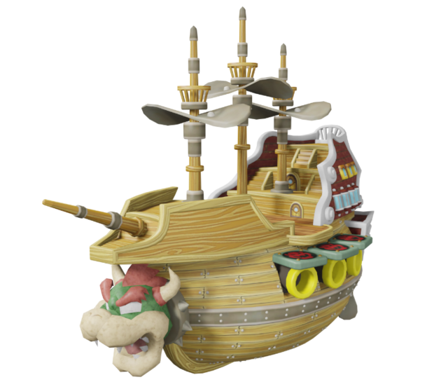 FileBowser's Airship model NSMBU.png Super Mario Wiki, the Mario