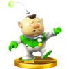 Charlie trophy from Super Smash Bros. for Wii U