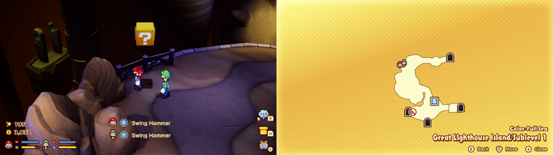 8th block in the Color-Full Sea Great Lighthouse Island from Mario & Luigi: Brothership