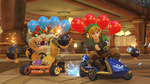 Bowser and Link in Balloon Battle