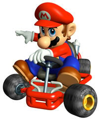 Mario Kart: Super Circuit artwork of Mario.