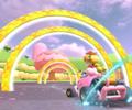 Thumbnail of the Dry Bones Cup challenge from the Peach Tour; a Ring Race challenge set on N64 Royal Raceway (reused as the Peach Cup's bonus challenge in the 2021 Cat Tour)