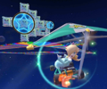 Thumbnail of the Wario Cup challenge from the Tokyo Tour; a Glider Challenge set on SNES Rainbow Road (reused as the Waluigi Cup's bonus challenge in the Exploration Tour, the Ice Mario Cup's bonus challenge in the Peach vs. Daisy Tour, and the Monty Mole Cup's bonus challenge in the Amsterdam Tour)