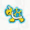 A sticker in Mario Kart World