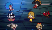 Jimmy T, Ashley, Orbulon, 5-Volt, Red, Master Mantis, and Lulu becoming small