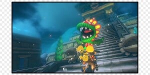 Screenshot of Petey Piranha in Mario Kart 8 Deluxe shown the result of the Mario Kart 8 DLC Character Personality Quiz.