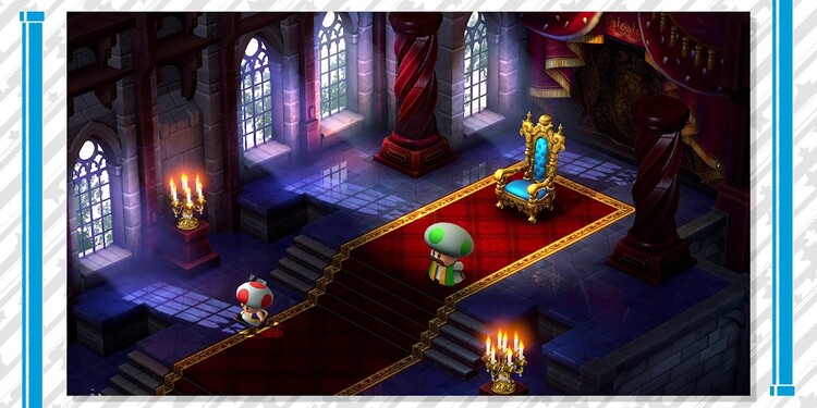 Screenshot of Super Mario RPG (Nintendo Switch) shown with question 2 of Super Mario RPG Personality Quiz.