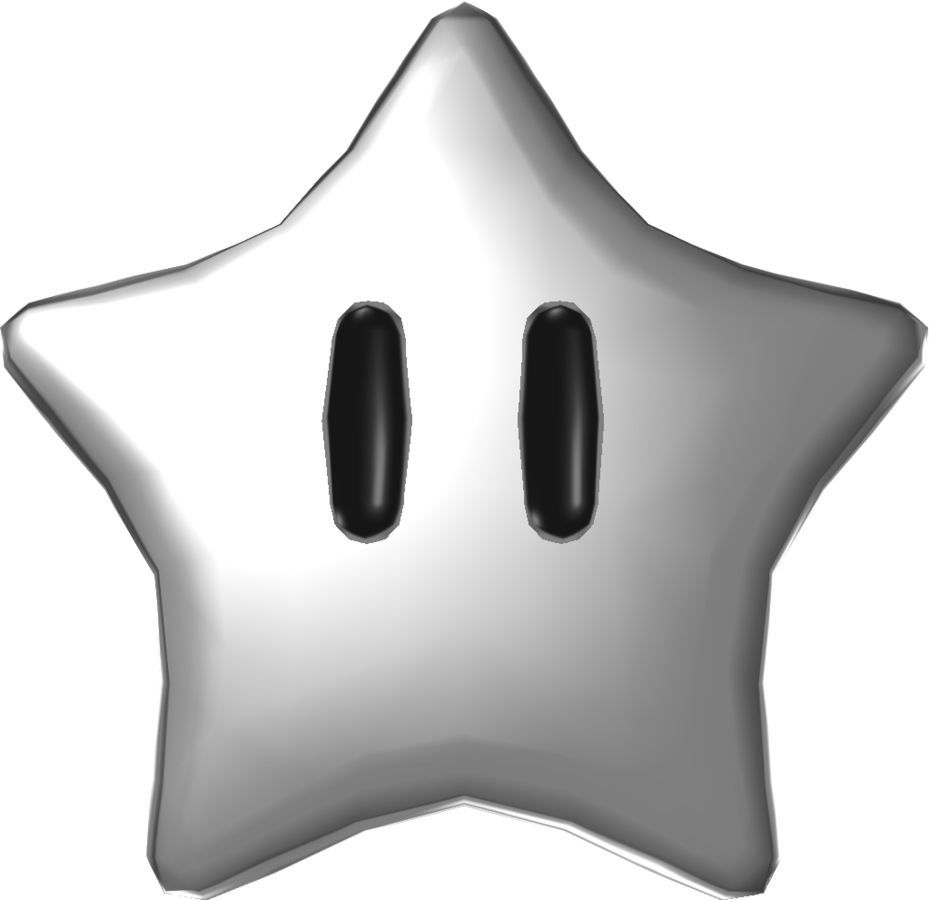 Filesmg Asset Model Silver Starpng Super Mario Wiki The Mario Encyclopedia 3624