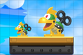 A Mega Mechakoopa in the New Super Mario Bros. U game style in Super Mario Maker 2