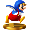 Penguin Mario trophy from Super Smash Bros. for Wii U