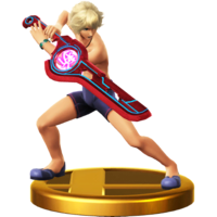 Shulk trophy from Super Smash Bros. for Wii U