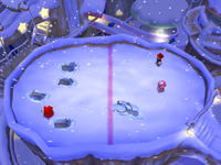Snow Brawl at night from Mario Party 6