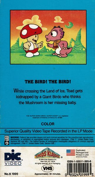 File:The Bird The Bird back VHS cover.jpg