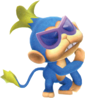 Artwork of the The Chimp from Super Mario Galaxy 2