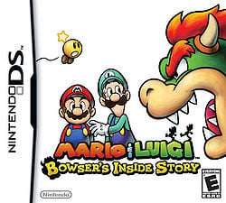The North American cover of Mario & Luigi: Bowser's Inside Story.