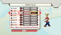 The Bunny Hood option for "Special Brawl" mode in Super Smash Bros. Brawl