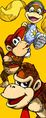 Website banner showing Tiny Kong, Diddy Kong and Donkey Kong