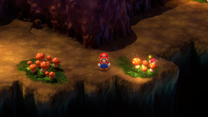 Fourth Mushroom/Amanita in Forest Maze of Super Mario RPG.