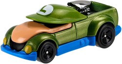 A toy car based on Luigi, produced by Hot Wheels.