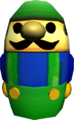 A Matryoshka doll (labeled "gidemap.szp"), likely an early Luigi's head that appears on the Game Boy Horror's maps.