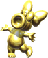 A golden statue of Birdo from the ending of Step It Up in Mario Party 9