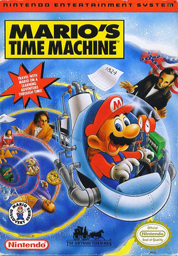 Box art of Mario's Time Machine (NES)