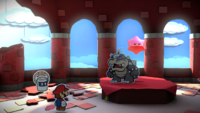The first sighting of the Red Big Paint Star in Paper Mario: Color Splash