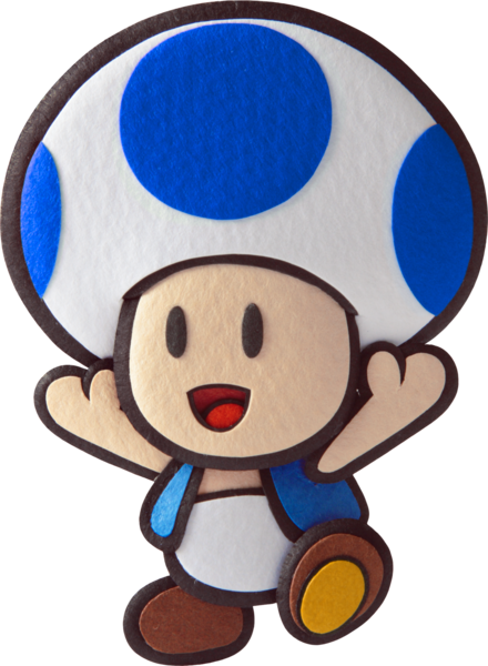 File:PMSS - Blue Toad Yay Artwork.png