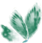 Model of a green butterfly in Super Mario Galaxy.