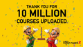 Artwork from topic of Nintendo, for celebrating the submited courses in the world reaches 10 million