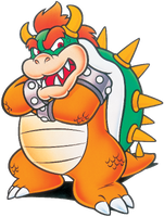 Artwork of Bowser in Super Mario World (also used in Super Mario World: Super Mario Advance 2 and Super Mario Advance 4: Super Mario Bros. 3)