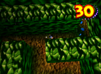 A set of blue Banana Coins in Creepy Castle.