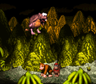 Boss level: Really Gnawty Rampage The boss level of Gorilla Glacier, Really Gnawty Rampage is where Really Gnawty is fought. He is fought similarly to Very Gnawty, except he can jump higher and, in the Game Boy Advance remake, cause stalagmites to fall from the ceiling upon landing.