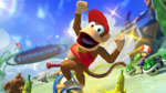 Diddy Kong on the course