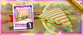 The Para-Panini from the Spotlight Shop in the Battle Tour in Mario Kart Tour