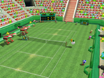 The Peach Dome Grass Court from Mario Power Tennis