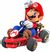 Mario driving the Pipe Frame in Mario Kart Tour.