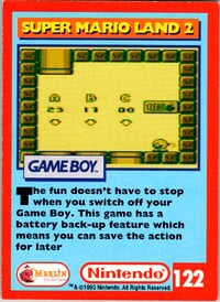 One of the Nintendo Collector Cards