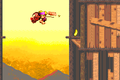 Dixie uses the Helicopter Spin to reach the Bonus Area in the Game Boy Advance version