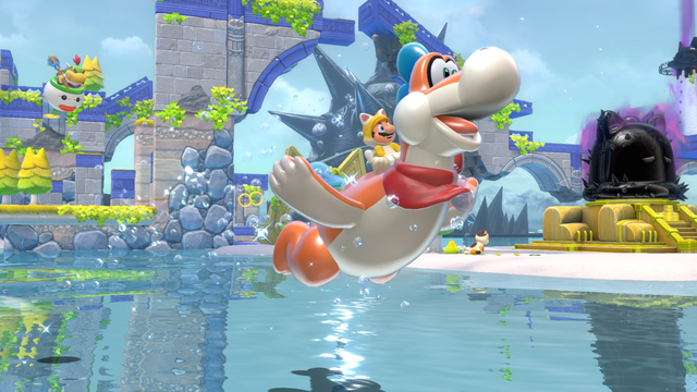 File:SM3DW BF Plessie Jumping 2.png - Super Mario Wiki, the Mario ...